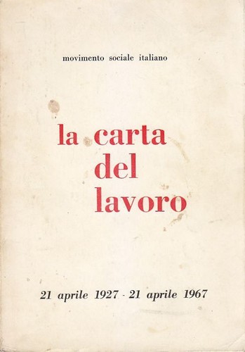 Carta del lavoro aprile - del, 21