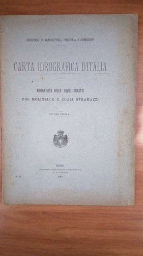 Carta idrografica italia - carta, d'italia.