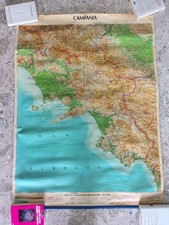 Carta fisica politica Campania