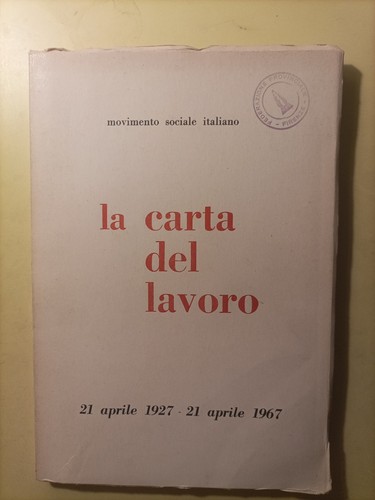 Carta del lavoro movimento - la,