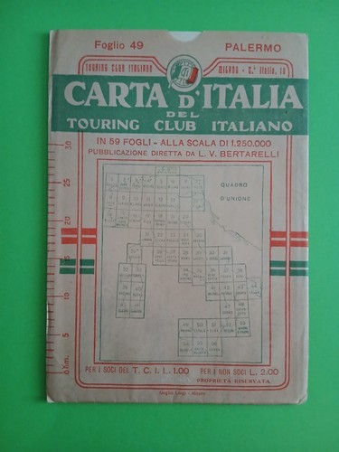 Carta italia del touring - carta,