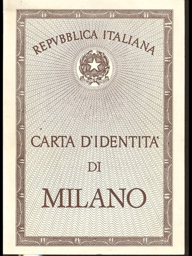Carta identita di milano - carta,