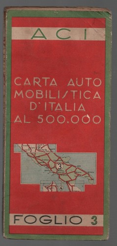 Carta automobilistica italia - carta, d'italia