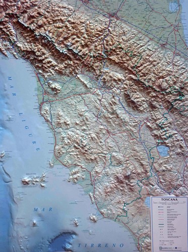 Toscana scala 350 - scala, 1:350.000