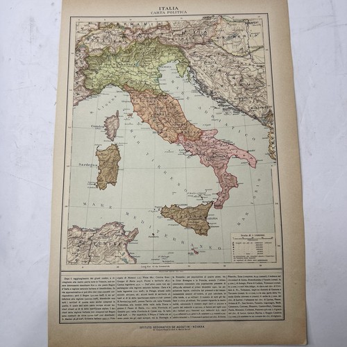 Italia carta politica - , de