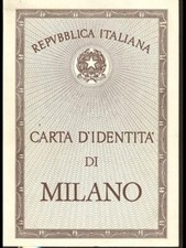 CARTA D'IDENTITA' DI MILANO