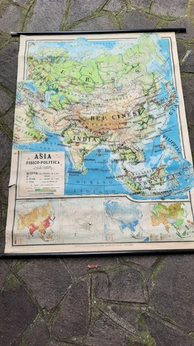 Mappa cartina scolastica asia - scolastica,