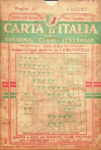 Carta italia del touring - carta,